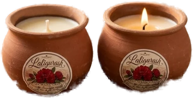 Terracotta Matka candle